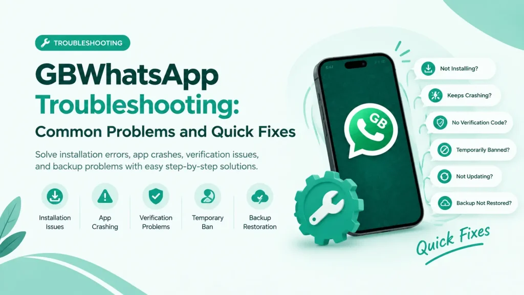 GBWhatsApp troubleshooting hero image